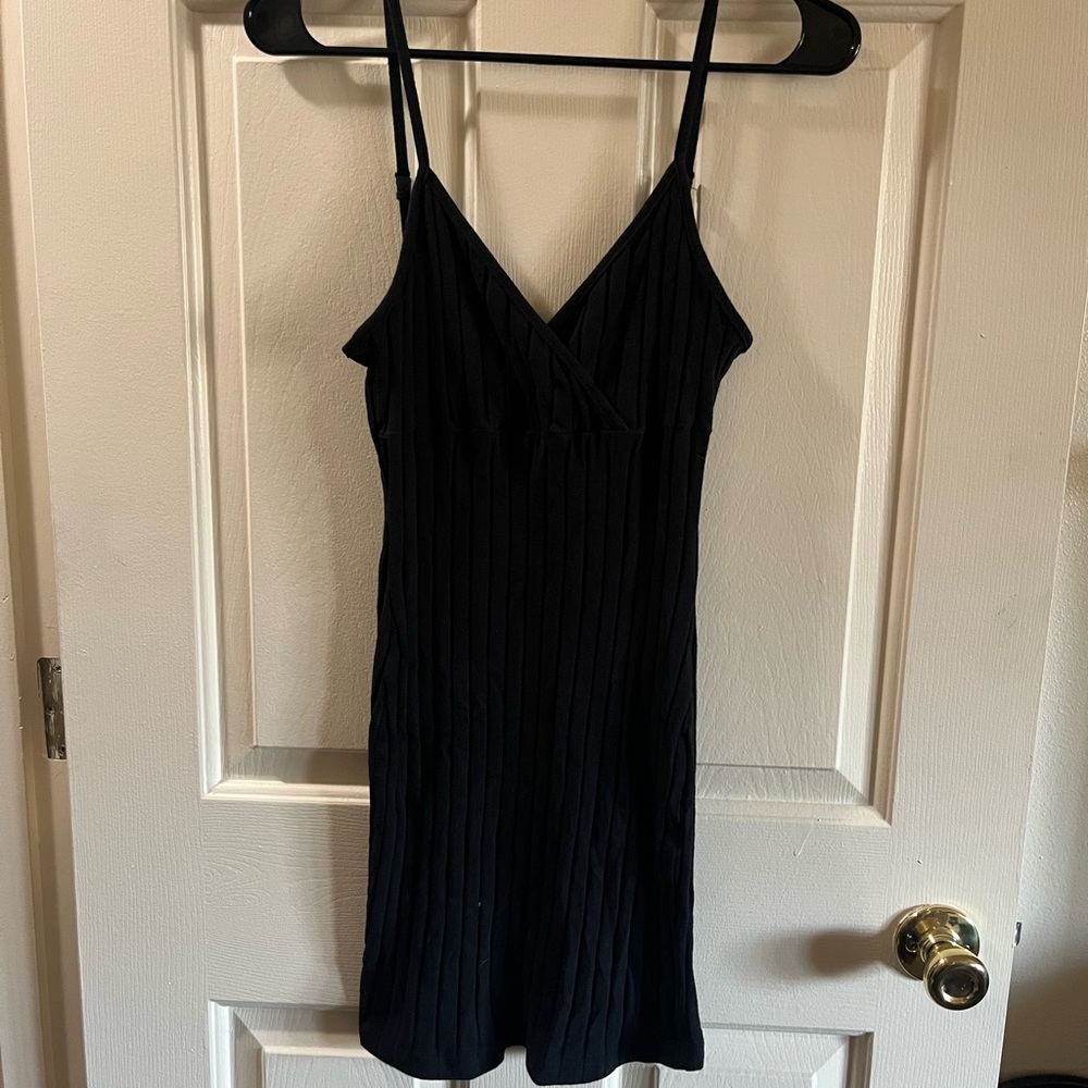 Black mini dress